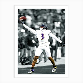 Odell Beckham Jr Of The Baltimore Ravens Art Print