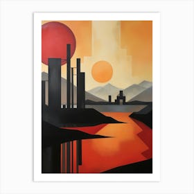 Industrial Abstract Minimalist 11 Art Print