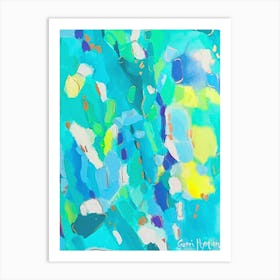 Aqua Abstract Art Print