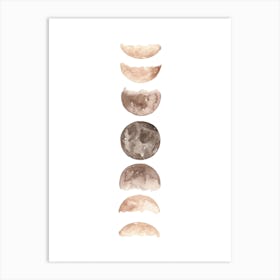Moonphases 1 Kopie Art Print