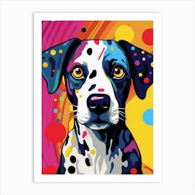 Pop Art Dog Cartoon Style 2 Art Print