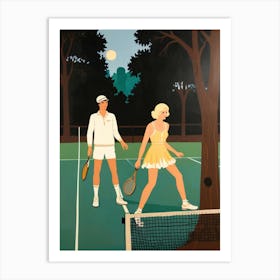 Tennis Lovers Art Print