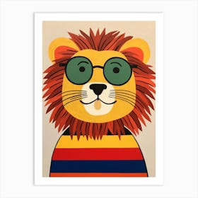 Little Lion 1 Wearing Sunglasses Art Print