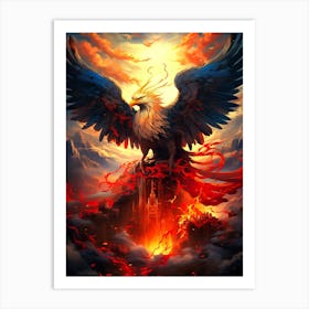 Eagle Fire Art Print