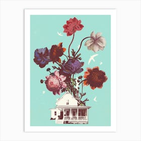 Flower House Art Print