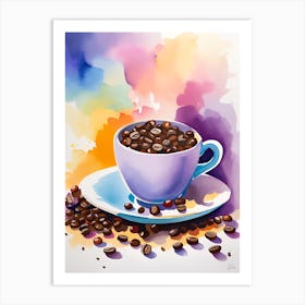 Coffee Cup Painting Art Print