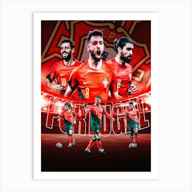 Portugal Football Poster Art Print