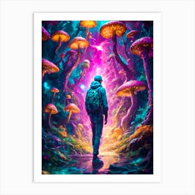 Surreal Paths Art Print