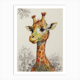 Giraffe 36 Art Print