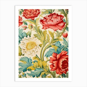 Floral Wallpaper 73 Art Print