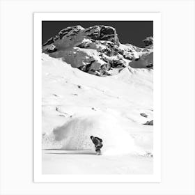 Snowboard Art Print Art Print