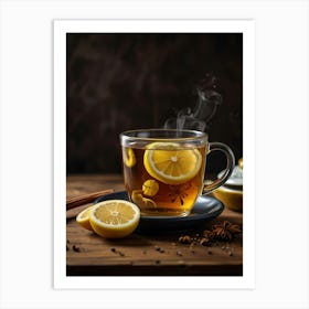 Tea With Lemon Slices Art Print