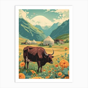 Tibetan Landscape Art Print