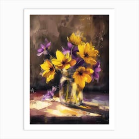 Flowers In A Jar 2 Art Print