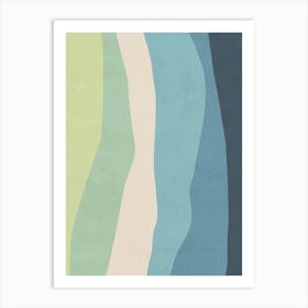 Abstract Wavy Lines - Eg Art Print