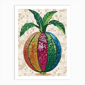 Mosaic Fruit 3 Art Print