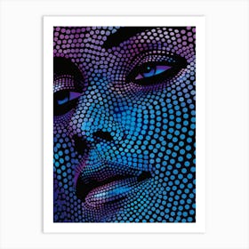 Dotted Face Art Print