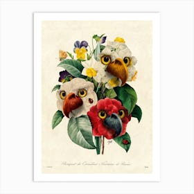 Eagles Flower Art Print