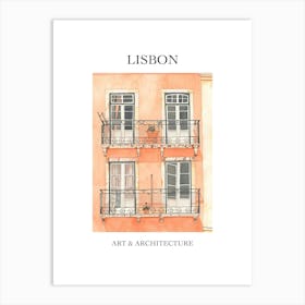 Lisbon Travel And Architecture Poster 2 Art Print