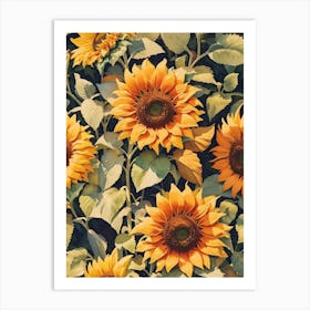 Sunflowers Print Art Print
