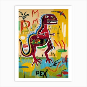 dinosaur abstract Art Print