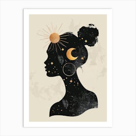 Silhouette Of A Woman 39 Art Print