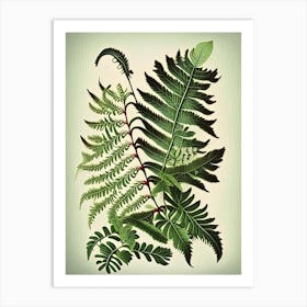 Japanese Climbing Fern 1 Vintage Botanical Poster Art Print