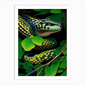 Timber Rattlesnake Vibrant Art Print