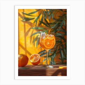 Orange Slush 1 Art Print