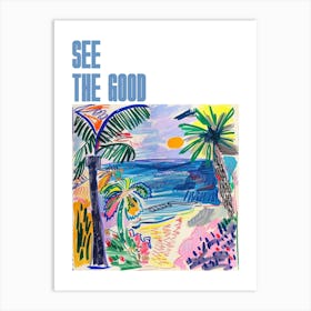 See The Good Poster Seaside Painting Matisse Style 8 Art Print