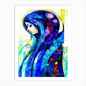 Ponder - Daydreams In Blue Art Print