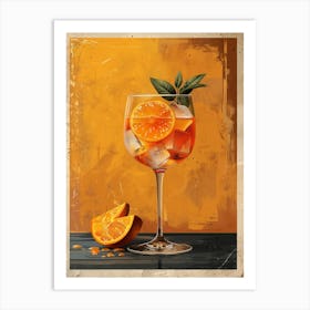 Aperol Spritz Orange 88 Art Print