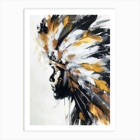 Indian Headdress Art Print