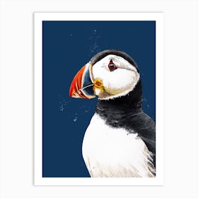 Clive The Puffin Art Print