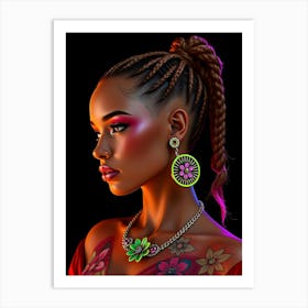 Young African Woman Art Print