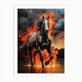 Fire Horse 2 Art Print