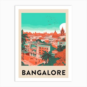 Bangalore Vintage Travel Poster Art Print