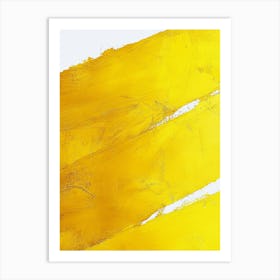 Yellow Abstract Background With Stripes Art Print