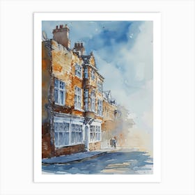 Bexley London Borough   Street Watercolour 2 Art Print