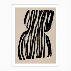 Black Stripes Object 02 Art Print