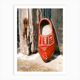 Wooden Red Clog // The Netherlands // Travel Photography Art Print