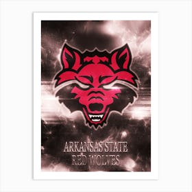 Arkansas State Red Wolves Art Print