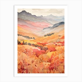 Autumn National Park Painting Pyrenees National Park 3 Art Print