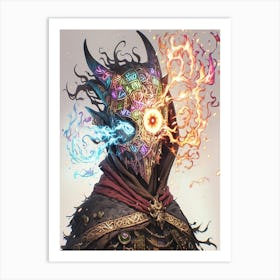 Demon Mask Art Print