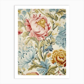 Floral Wallpaper 19 Art Print