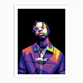 Polo G WPAP Art Print