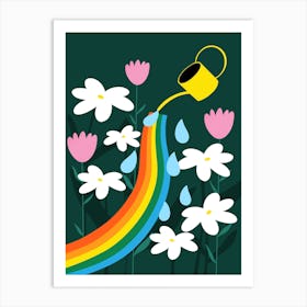 Rainbow Garden  Art Print