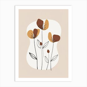 Ulaanbaatar Layerscape Minimalist Bauhaus Art Print