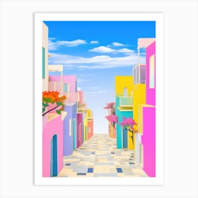 Porto Cesareo, Italy Colourful View 3 Art Print