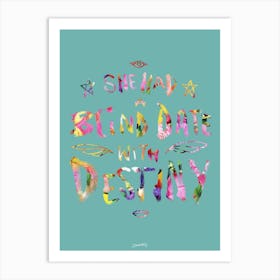 Crowded House Typographic Lyric Illustration Art Print